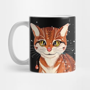 Cutest Rusty Spotted Cat Tiny Kitten Christmas Adorable Smallest Cat in the World Mug